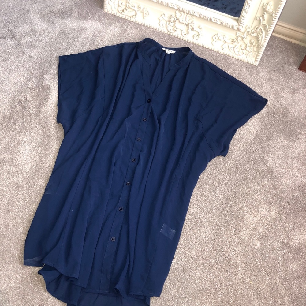 UMGEE blue Tunic Blouse Sz L
